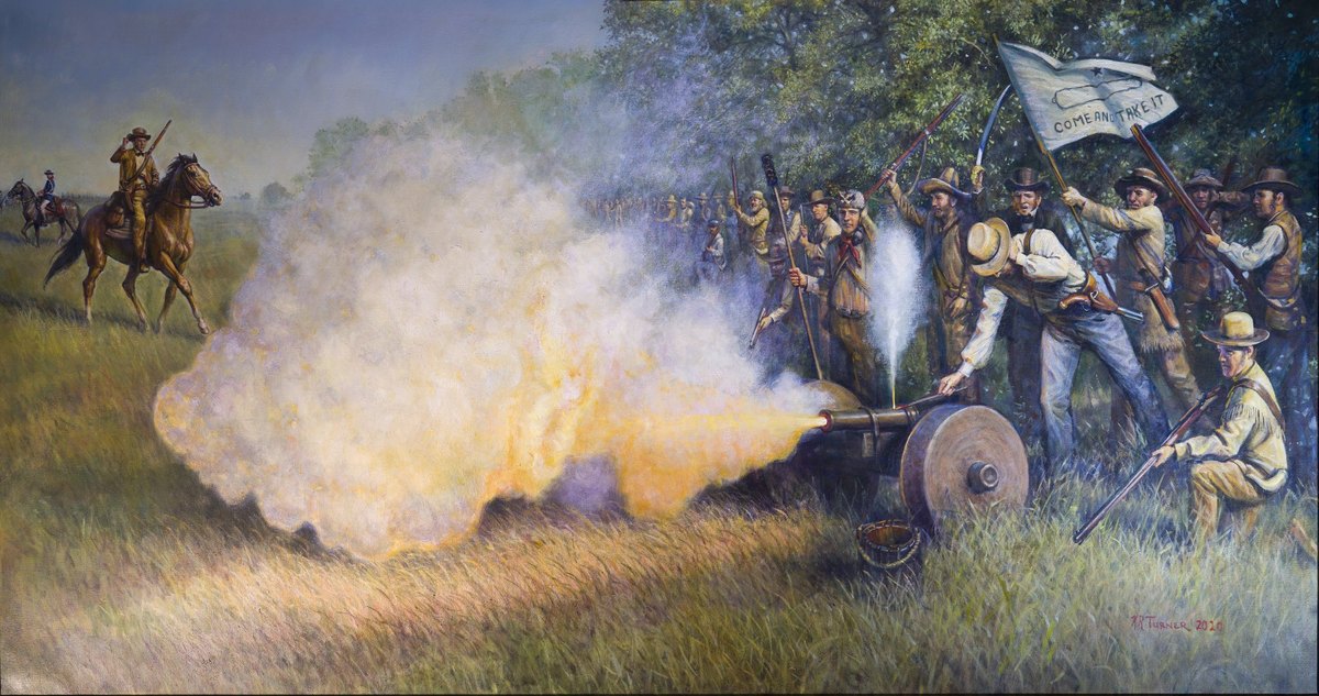 Come and Take It, 2020. Oil on canvas, 72 × 38 in. Painting by Kenneth R. Turner.