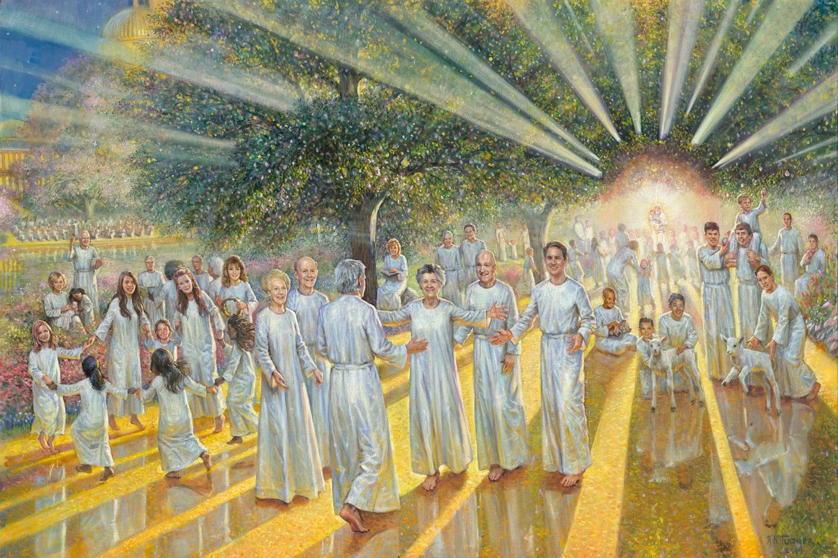 Eternal Reunion. Oil on canvas, 54 × 36 in. Painting by Kenneth R. Turner.
