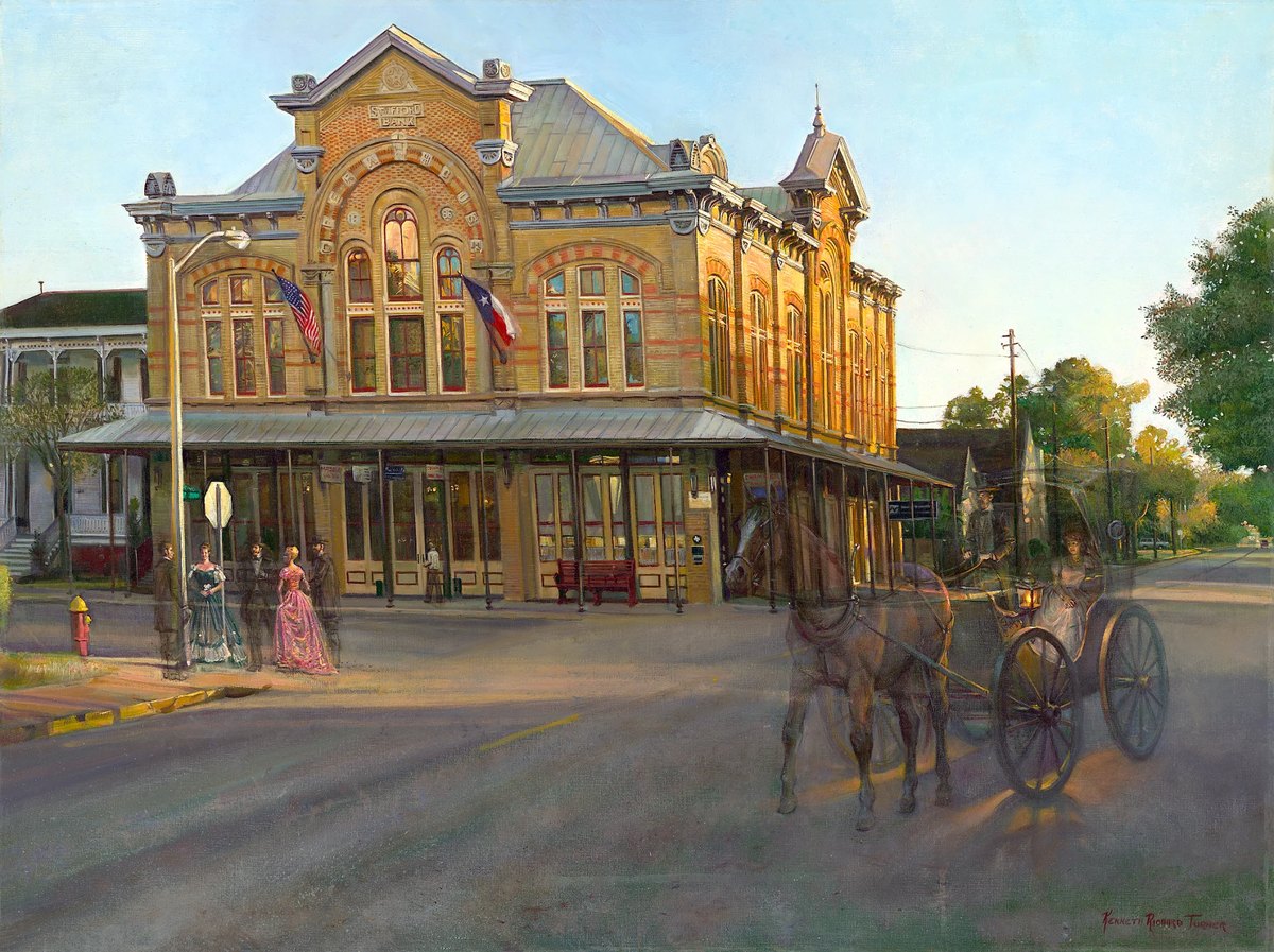 Reflections. Oil on canvas, 48 × 36 in. Painting by Kenneth R. Turner.