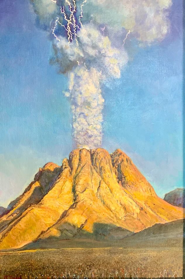 The Ten Commandments. Oil on canvas, 24 × 30 in. Painting by Kenneth R. Turner.