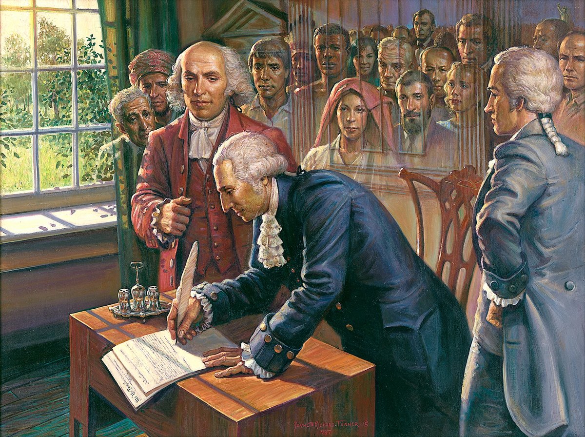 The Light of Freedom. Oil on canvas, 48 × 36 in. Painting by Kenneth R. Turner.