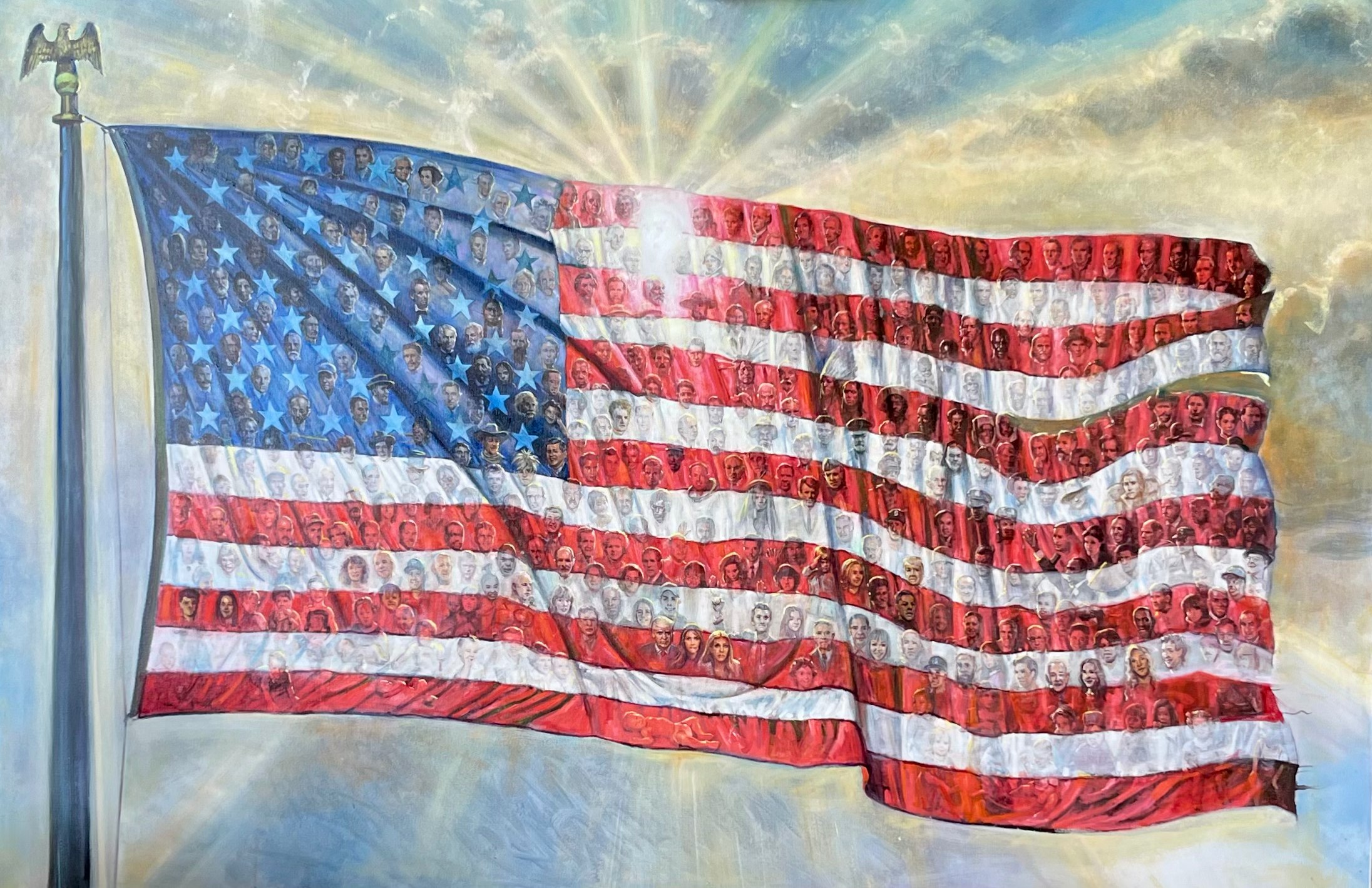 We the People, 2026. Oil on canvas, 60 × 40 in. Painting by Kenneth R. Turner.