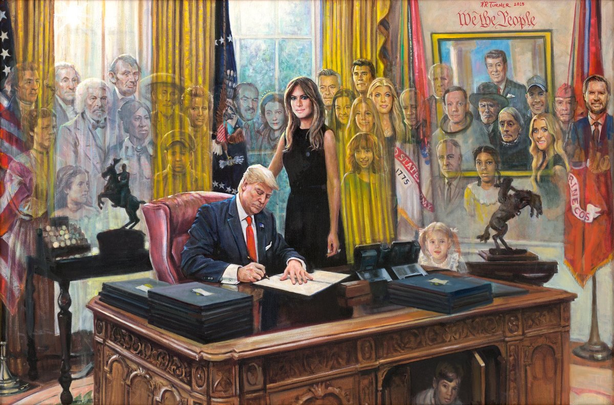 We the People II, 2018. Oil on canvas, 54 × 36 in. Painting by Kenneth R. Turner.